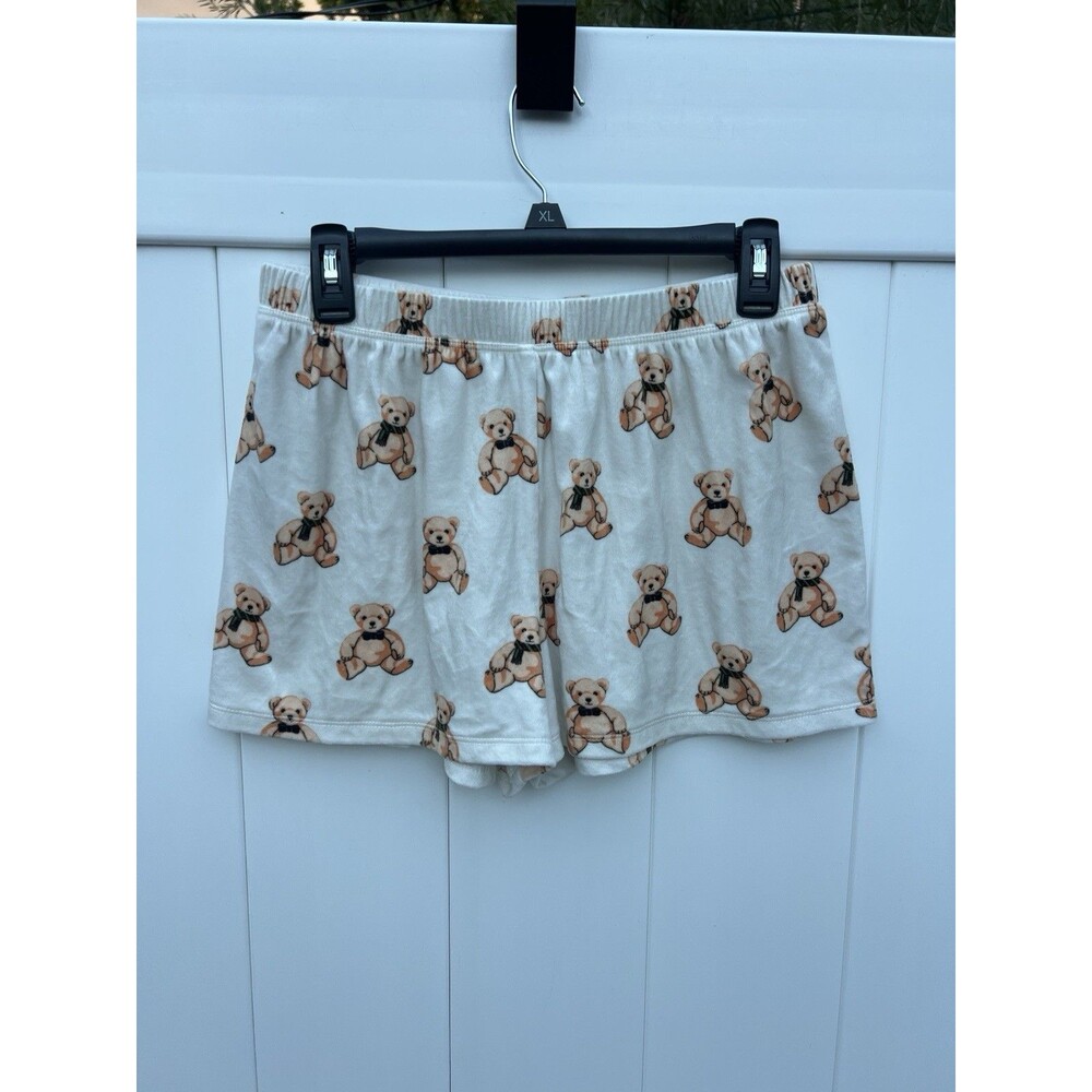 Forever 21 Pajama Sleep Shorts Women's Size Medium Teddy Bears All Over